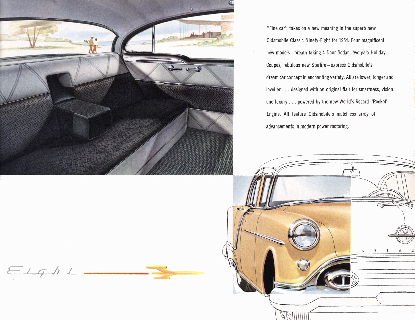 1954 Oldsmobile Motor Cars Brochure Page 12